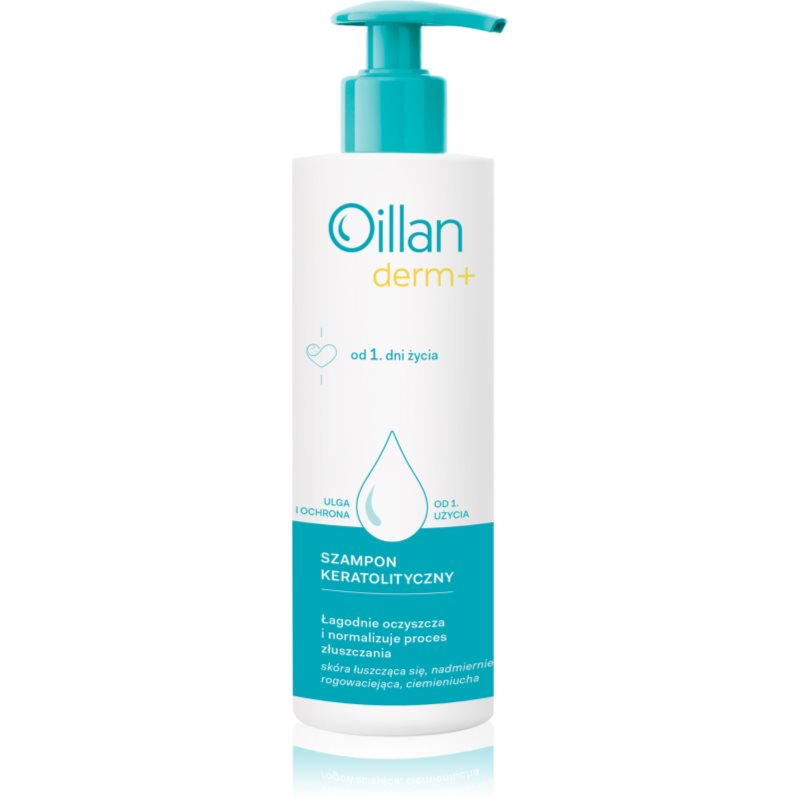 Oillan Derm+ Ceratolytic Shampoo дерматологичен шампоан с кератолит за деца от раждането им 180 мл.