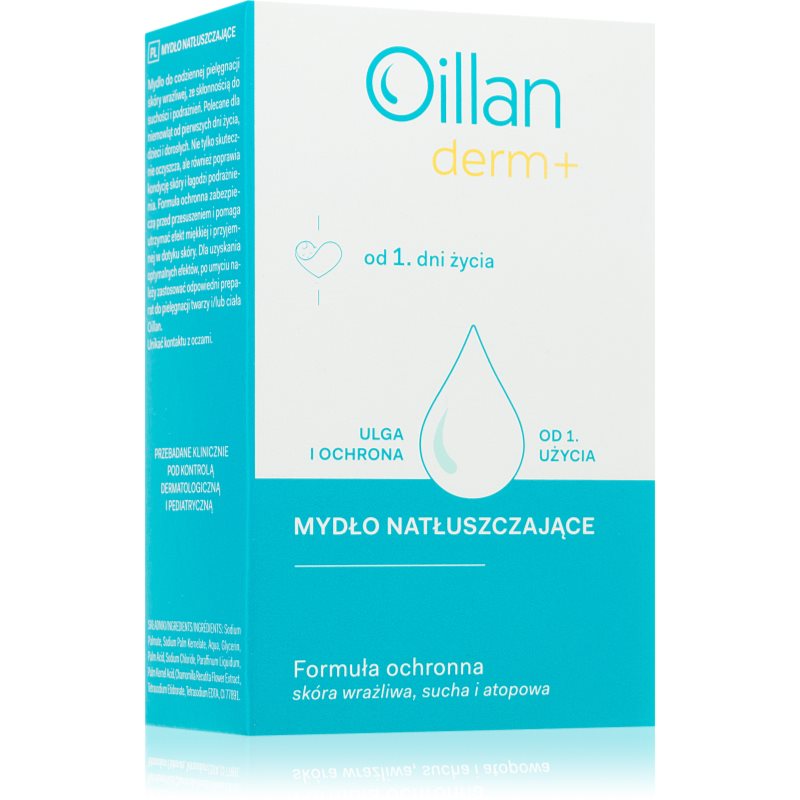 Oillan Derm+ Dermo Soap екстра нежен сапун за деца от раждането им 100 гр.
