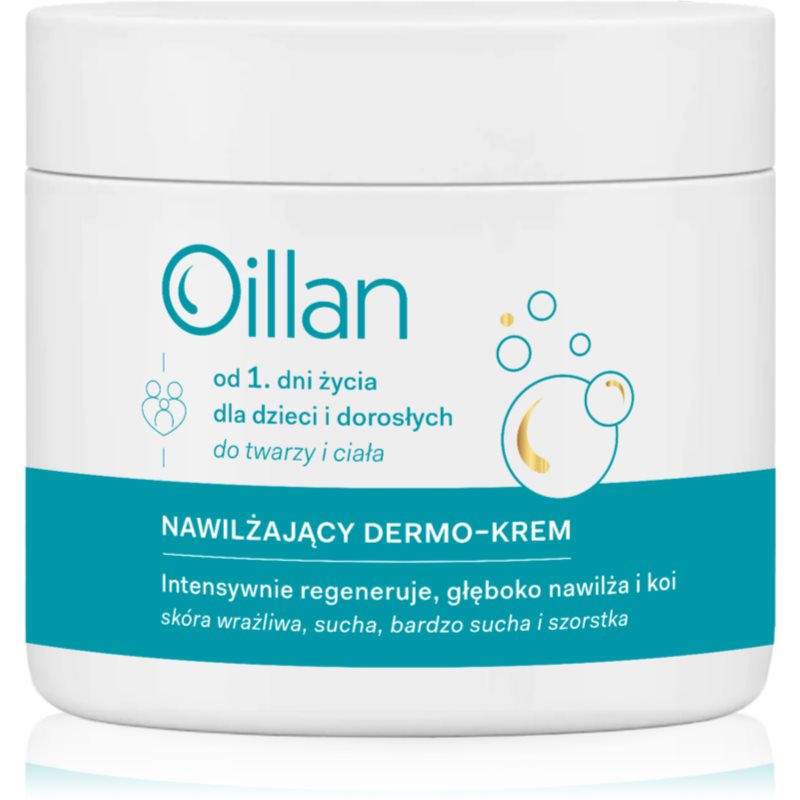 Oillan Derm Face and Body Cream хидратиращ крем за лице и тяло за деца от раждането им 500 мл.