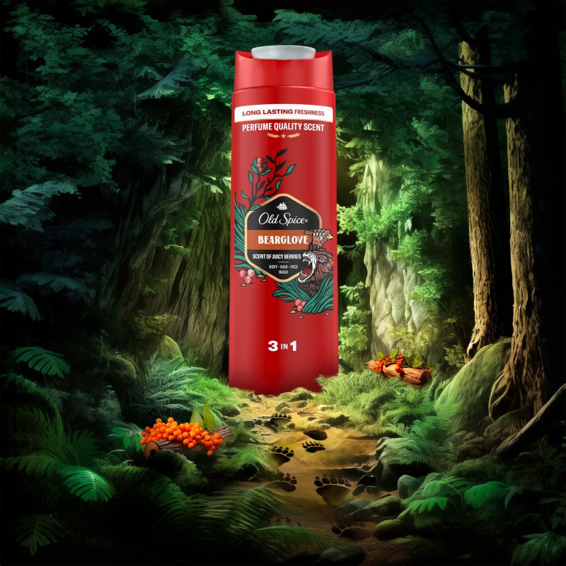 Old Spice Bearglove душ гел за тяло и коса 400 мл. на ниска цена