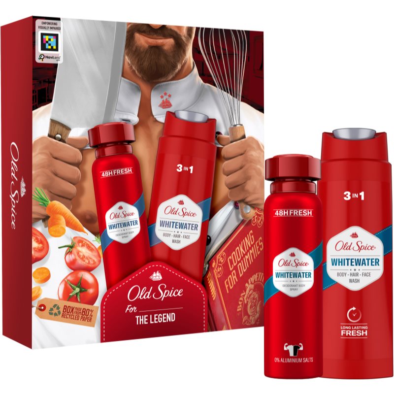 Old Spice Whitewater New Chef подаръчен комплект за мъже на ниска цена