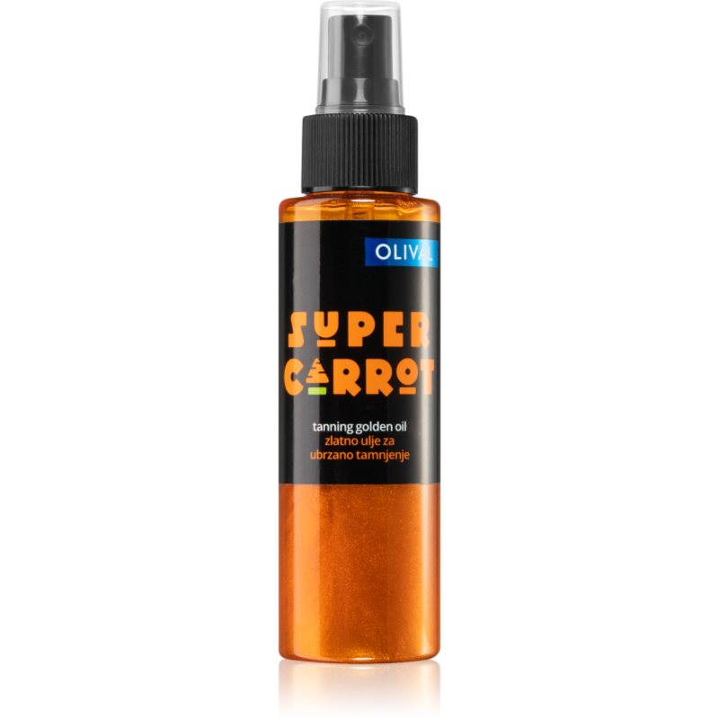 Olival SUPER Carrot Golden Oil масло със златисти частици за ускоряване на тена 100 мл.