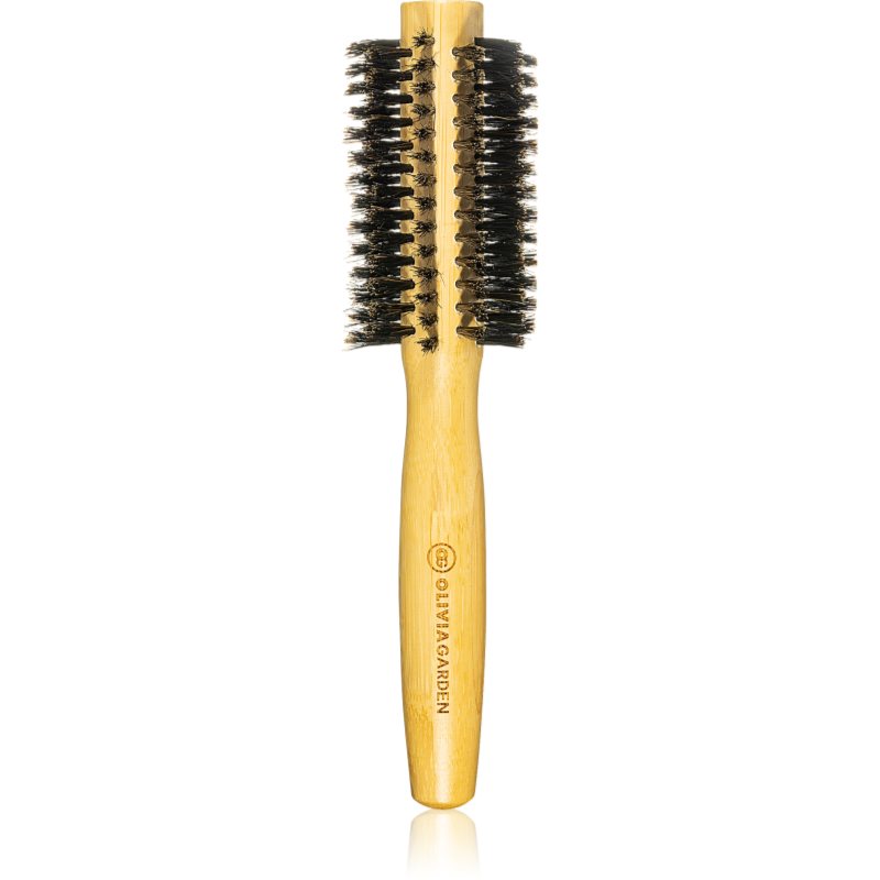 Olivia Garden Bamboo Touch кръгла четка за коса с косми от глиган диаметър 20 mm