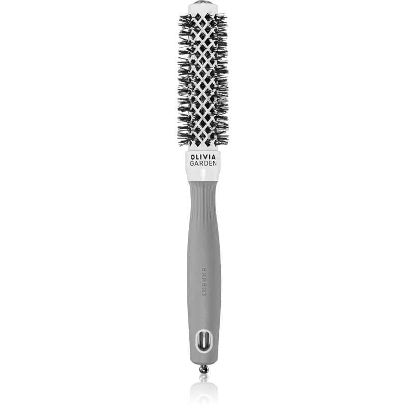 Olivia Garden Expert Shine Wavy Bristles White&Grey Четка за коса průměr 20 mm 1 бр.