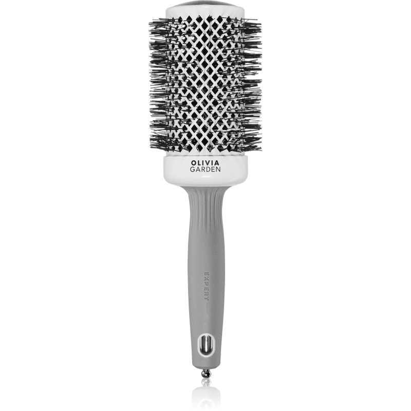 Olivia Garden Expert Shine Wavy Bristles White&Grey Четка за коса průměr 55 mm 1 бр.