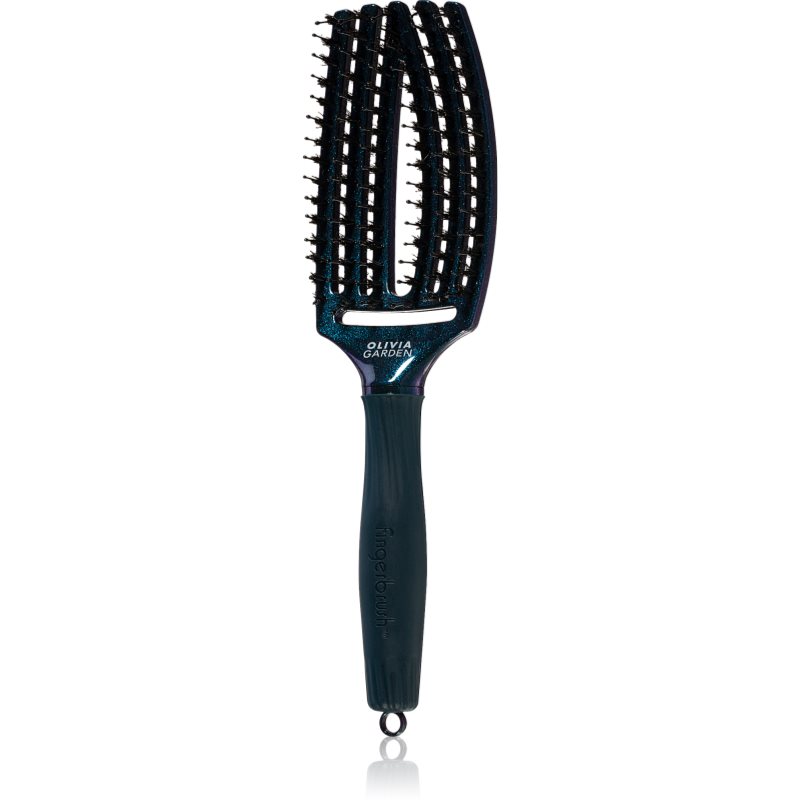 Olivia Garden Fingerbrush Midnight Desert плоска четка odstín Saphire 27 см