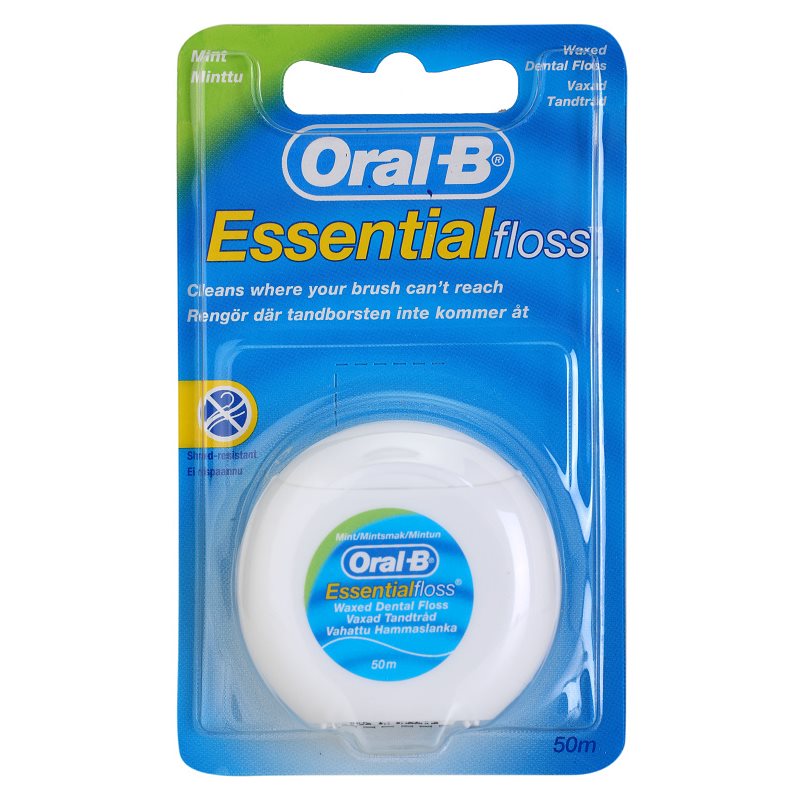 Oral B Essential Floss восъчен конец за зъби с вкус на мента 50 м