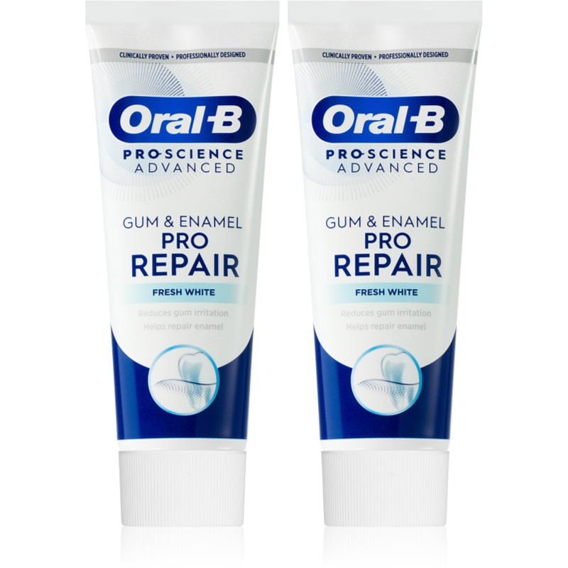Oral B Gum & Enamel Repair Gentle Whitening нежна избелваща паста за зъби 2x75 мл.