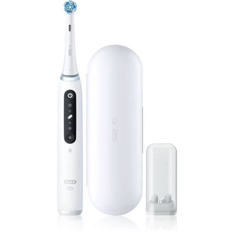 Oral B iO5 електрическа четка за зъби с калъфка Quite White 1 бр. на ниска цена