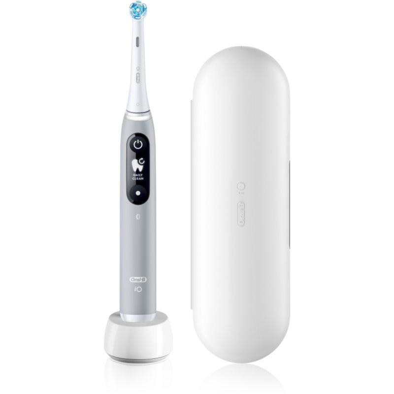 Oral B iO6 електрическа четка за зъби с калъфка Grey Opal
