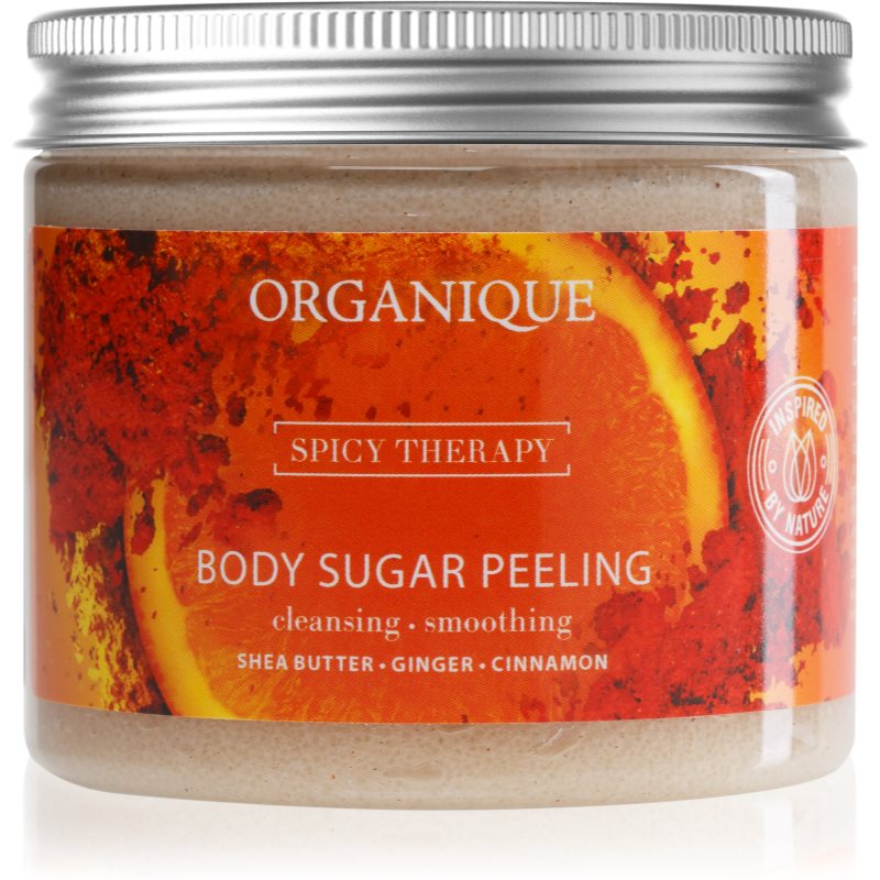 Organique Spicy Therapy захарен пилинг за стягане на кожата 200 мл.