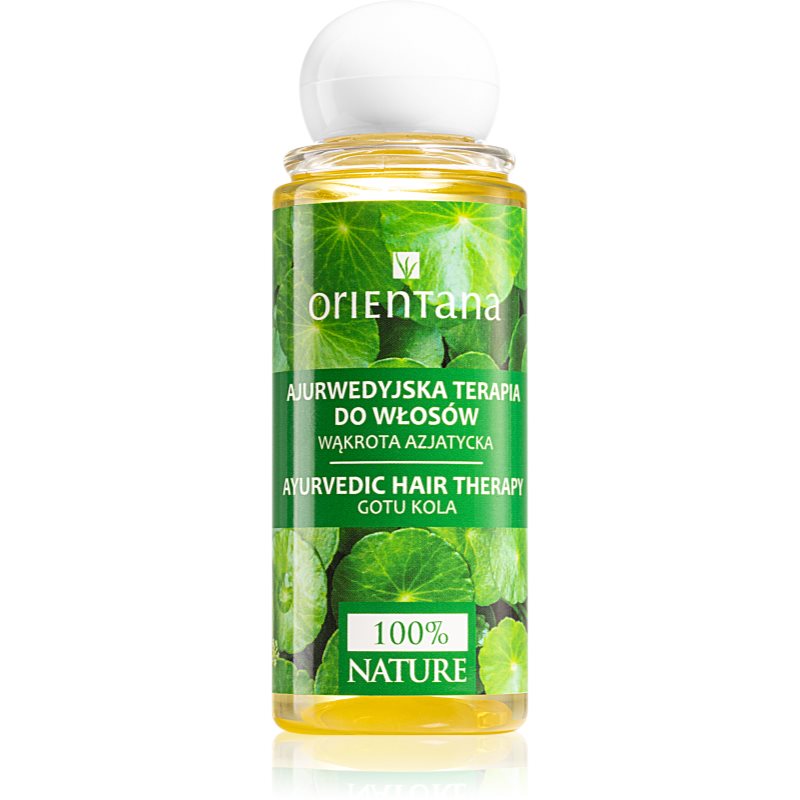 Orientana Ayurvedic Therapy Gotu Kola регенериращо масло за коса за растеж на косата 105 мл.