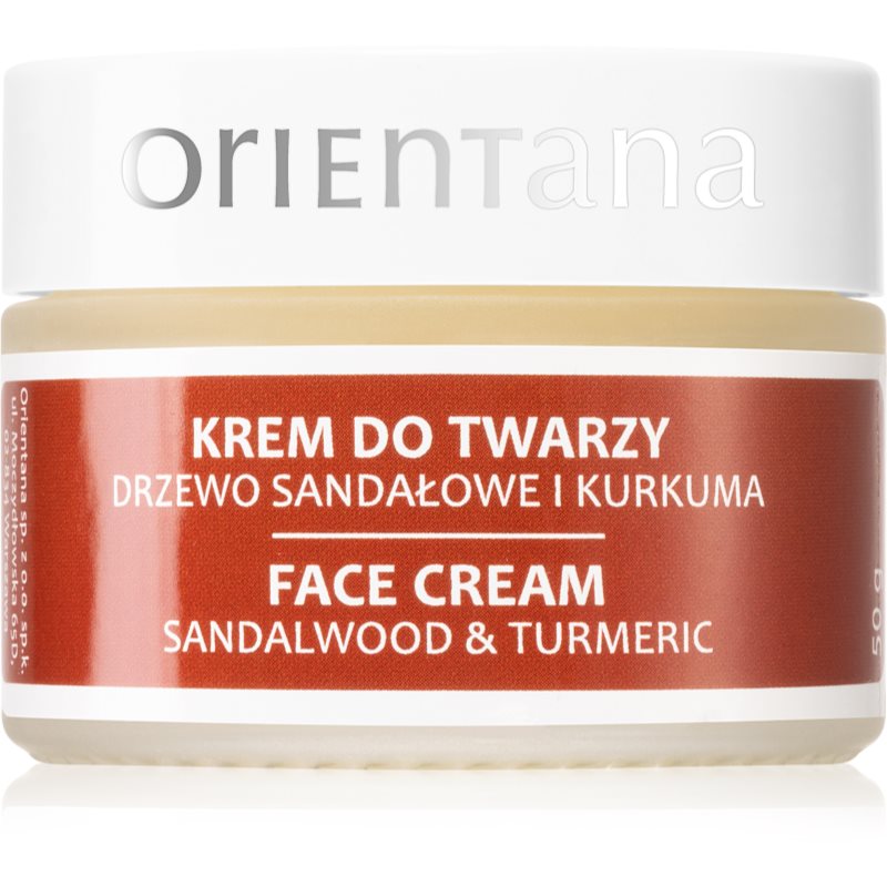 Orientana Sandalwood & Turmeric Face Cream подхранващ крем за лице 50 гр. на ниска цена