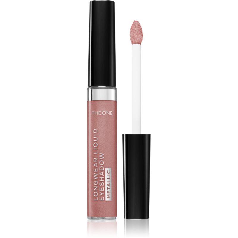Oriflame The One Metallic течни очни сенки цвят Rosy Peach 5 мл.