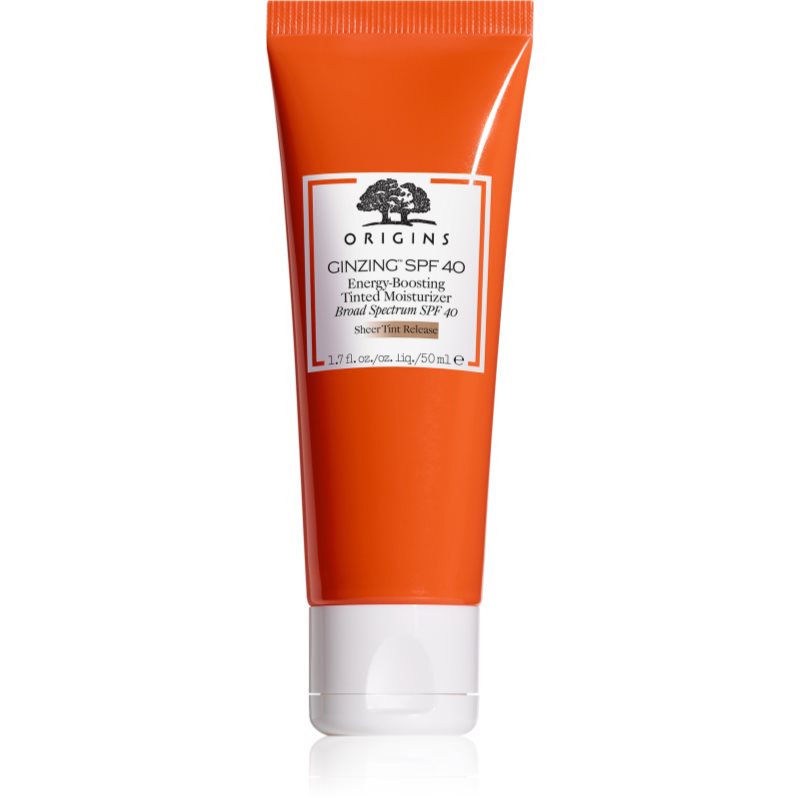 Origins GinZing™ Energy-Boosting Tinted Moisturizer дневен крем с ревитализиращ ефект SPF 40 50 мл.