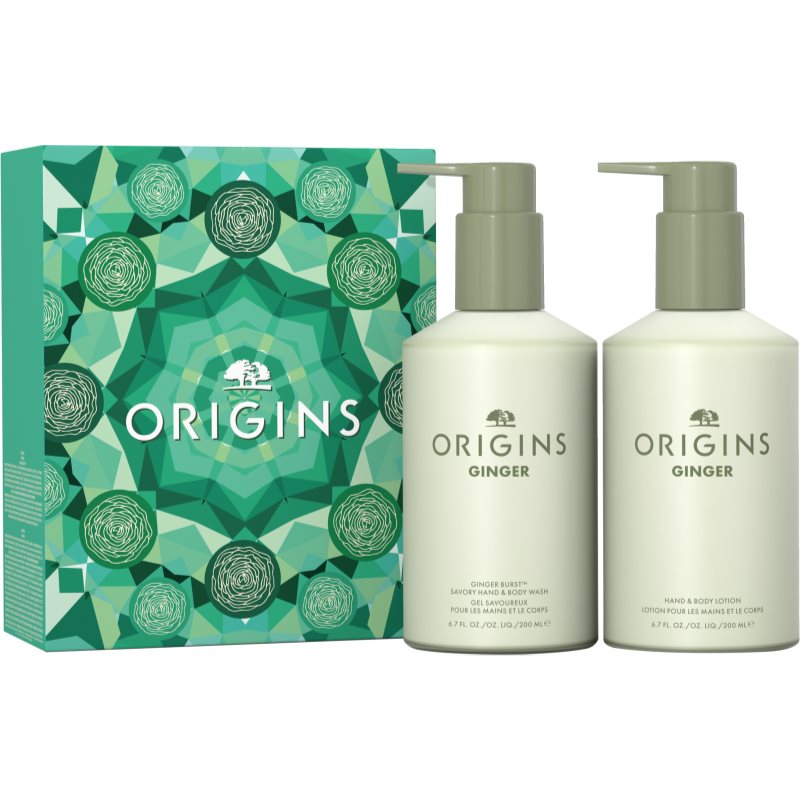 Origins Holiday Ginger Aromatic Hand Wash & Lotion Duo подаръчен комплект за тяло на ниска цена