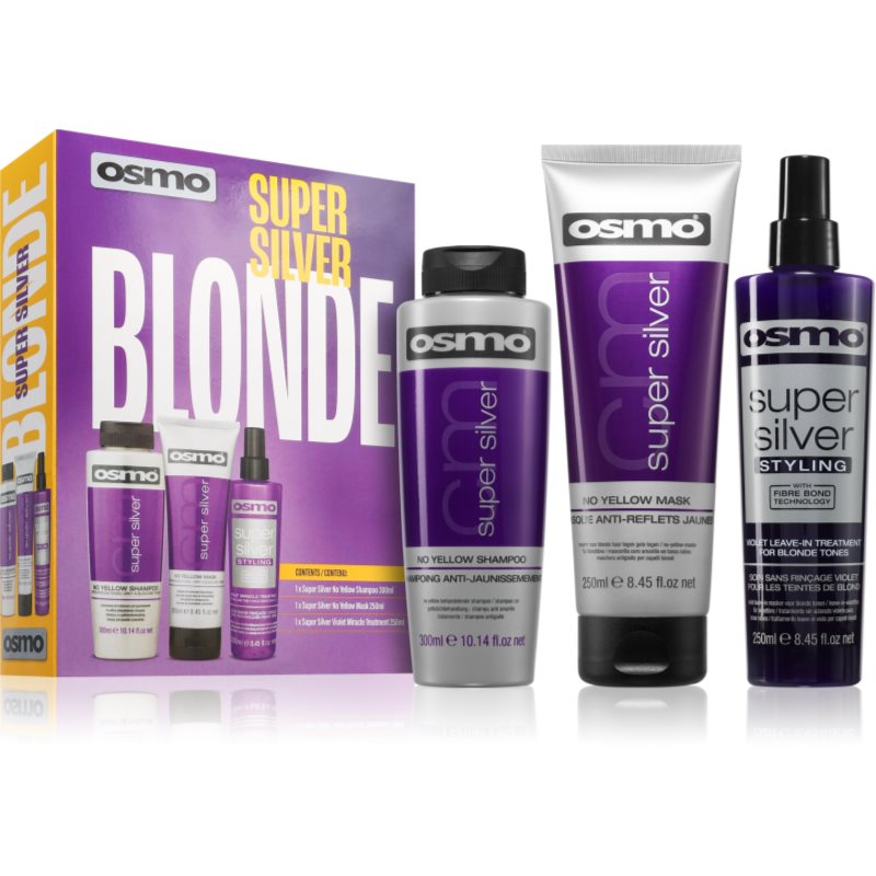 Osmo Super Silver подаръчен комплект за блонд коса и коса с кичури