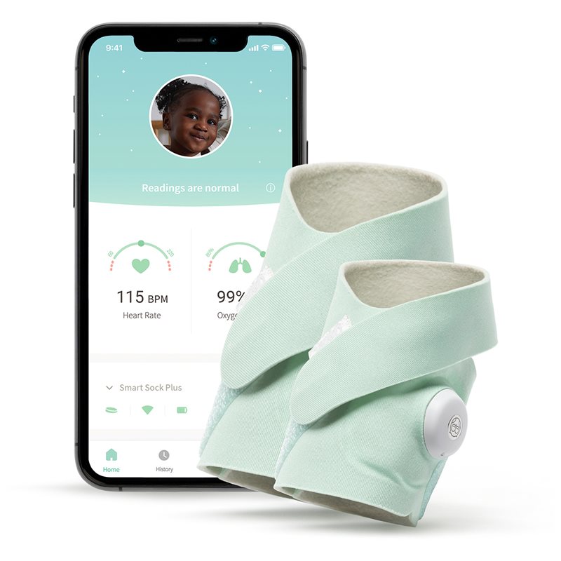 Owlet Smart Sock Plus 0-5y смарт чорапи Mint 3x1 чифт на ниска цена