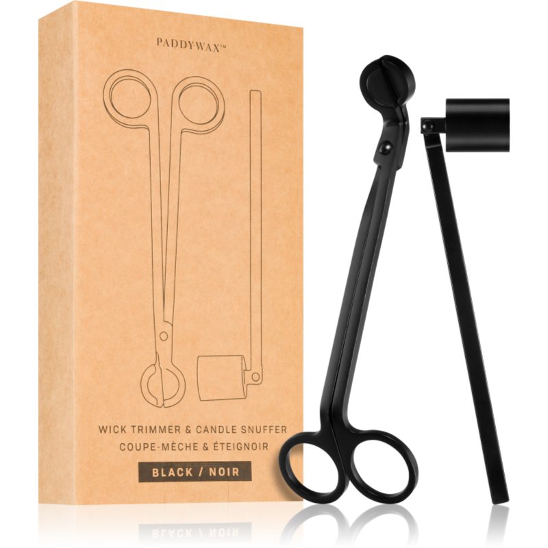 Paddywax Accesories Wick Trimmer & Candle Snuffer - Matte Black подаръчен комплект