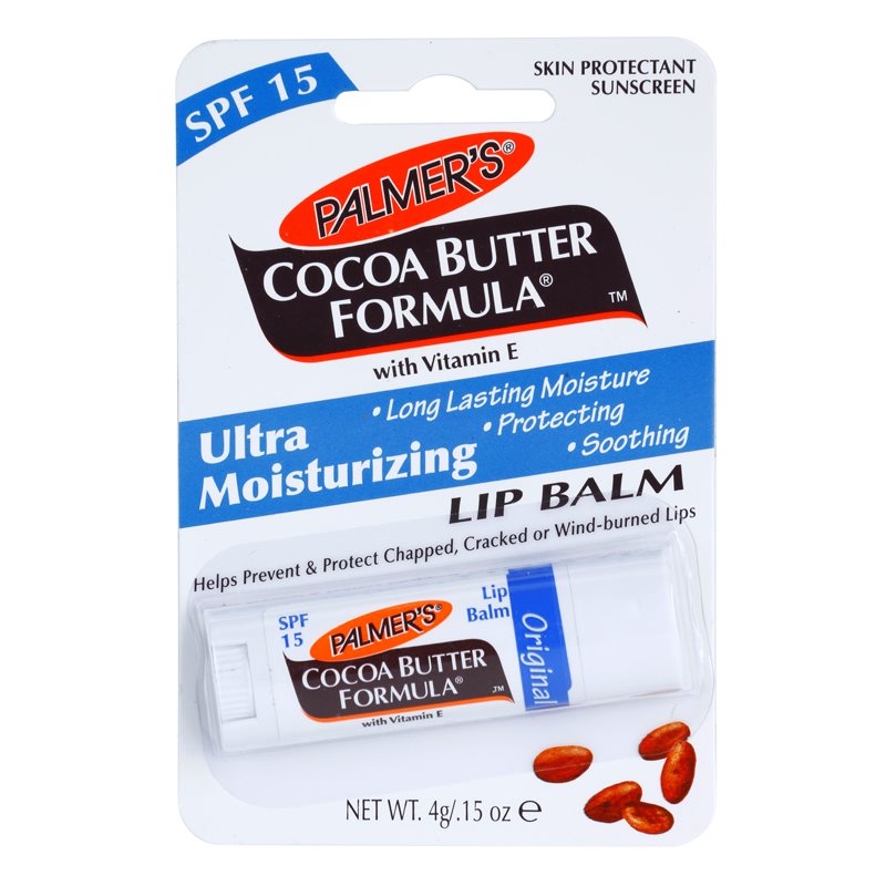 Palmer’s Face & Lip Cocoa Butter Formula хидратиращ балсам за устни вкус Original Cocoa Butter 4 гр.