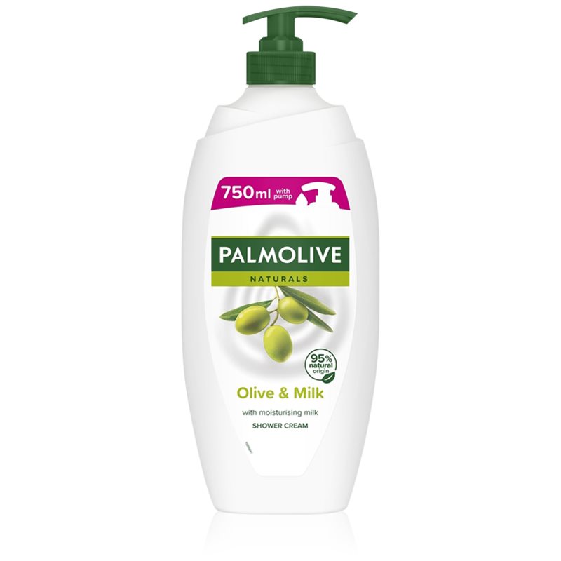Palmolive Naturals Olive душ-гел и крем-гел за вана с екстракт от маслини с дозатор 750 мл.