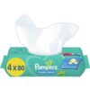 Pampers Fresh Clean мокри почистващи кърпички за деца за чувствителна кожа 4x80 бр.
