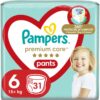 Pampers Premium Care Pants Extra Large Size 6 еднократни пелени гащички 15+ kg 31 бр.