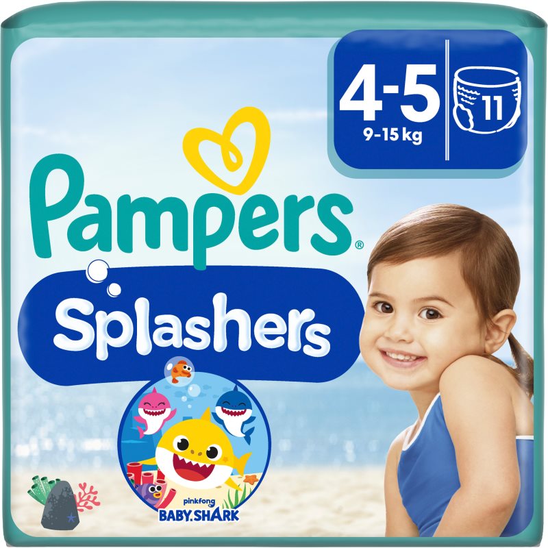 Pampers Splashers 4-5 еднократни пелени за плуване 9-15 kg 11 бр.