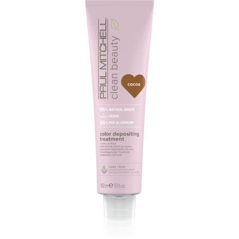 Paul Mitchell Clean Beauty Color Depositing Treatment подхранваща маска за боядисана коса цвят Cocoa 150 мл.