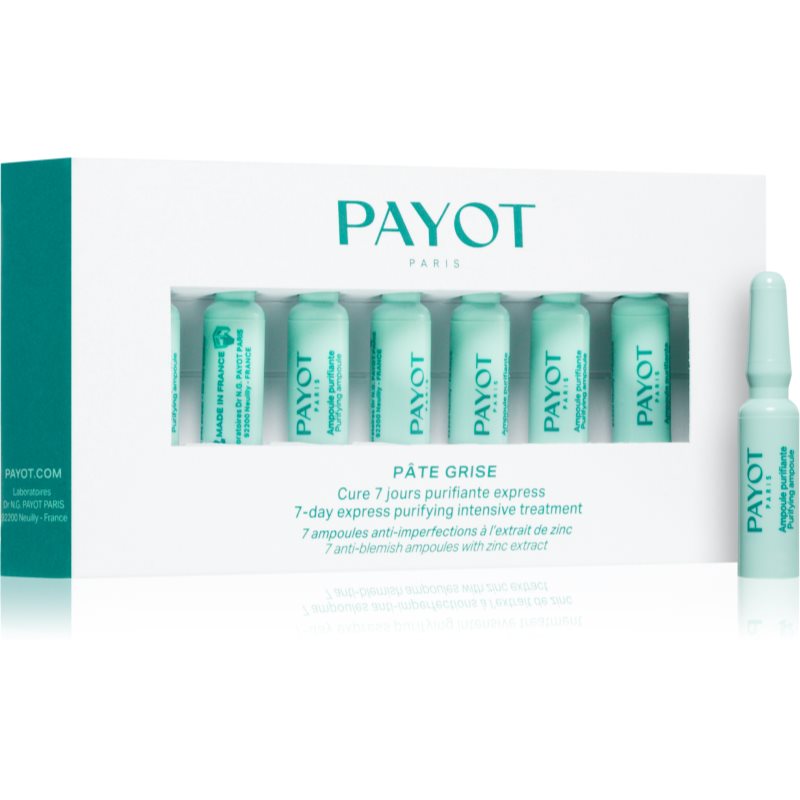 Payot Pâte Grise Cure 7 Jours Purifiante Express 7-дневна интензивна грижа за успокояване на симптомите на акне 7x1