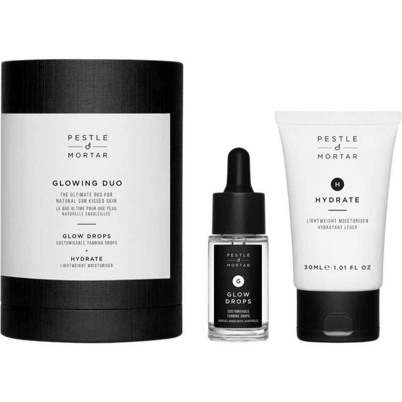 Pestle & Mortar The Glowing Duo подаръчен комплект с автобронзиращ ефект на ниска цена