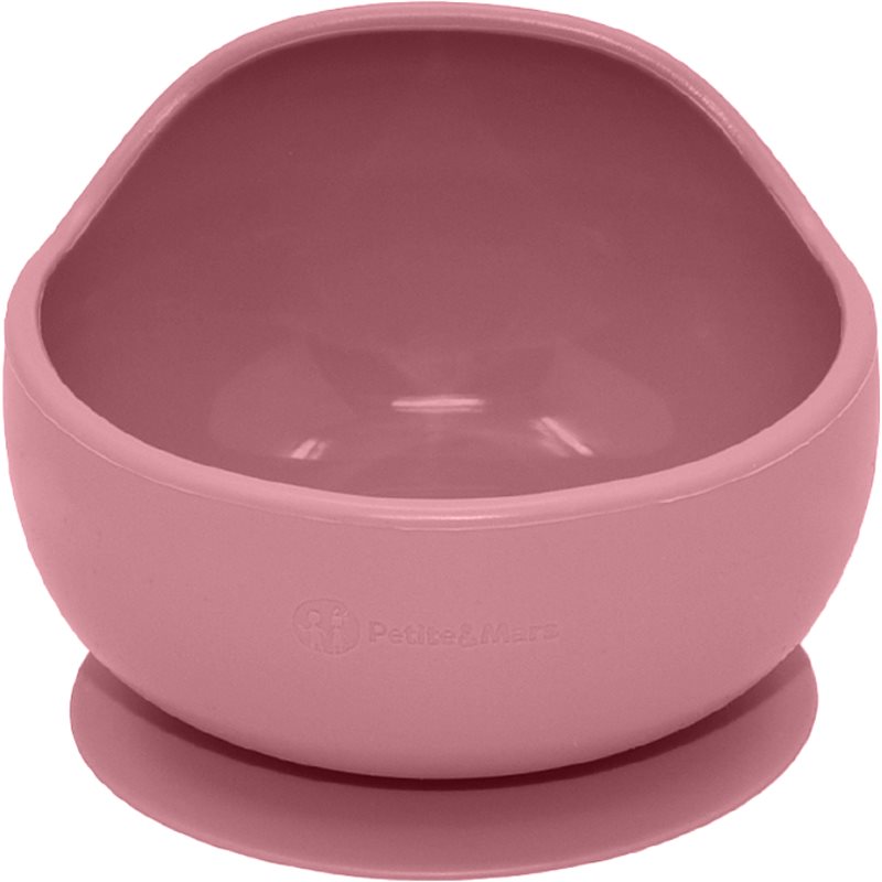 Petite&Mars Take&Match Silicone Bowl купичка с вендуза Dusty Rose 6 m+ 360 мл.