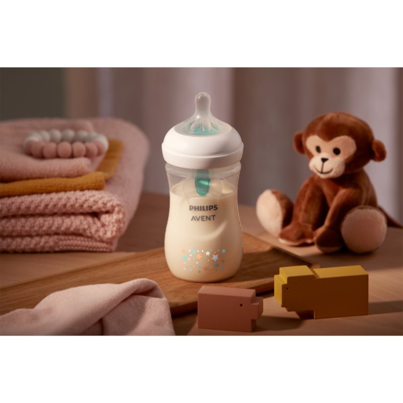Philips Avent Natural Response AirFree SCY673/82 бебешко шише 1 m+ Bear 260 мл. на ниска цена