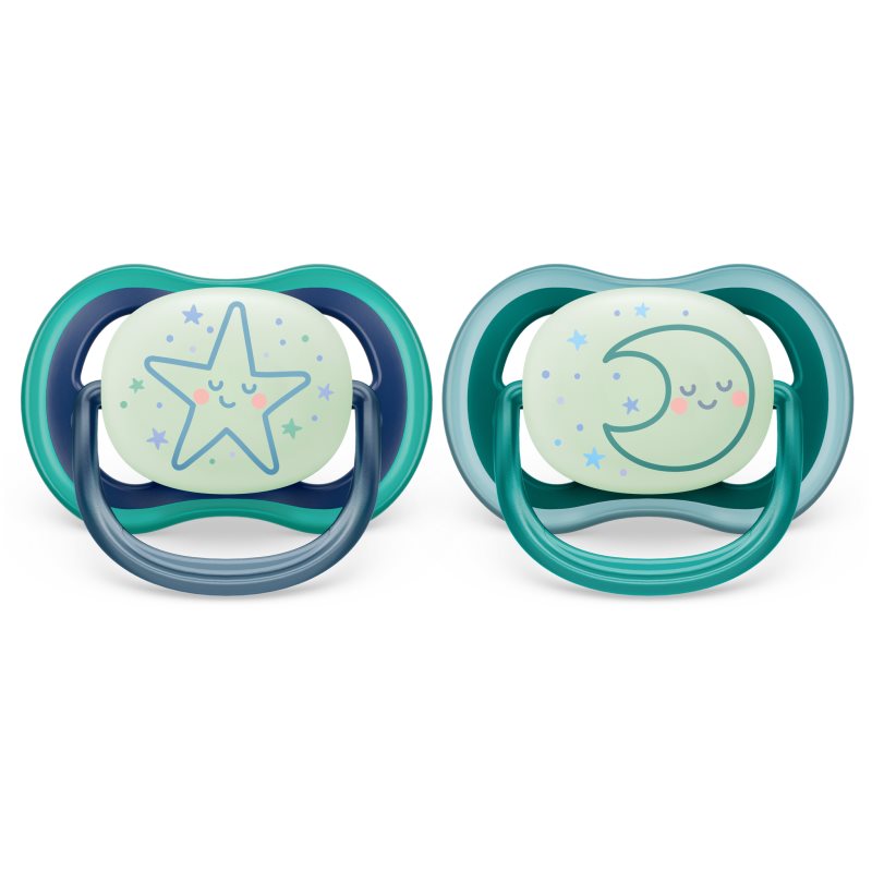 Philips Avent Ultra Air Night 6-18 m биберон Boy 2 бр. на ниска цена
