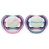 Philips Avent Ultra Air Night 6-18 m биберон Girl 2 бр.
