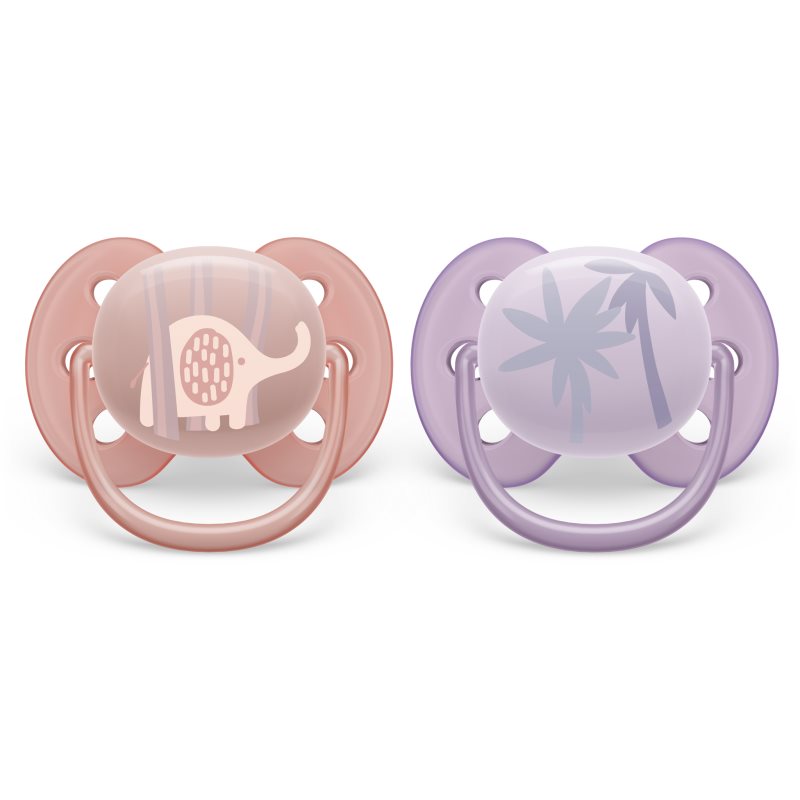 Philips Avent Ultrasoft Premium 0-6m биберон Animal Girl 2 бр. на ниска цена