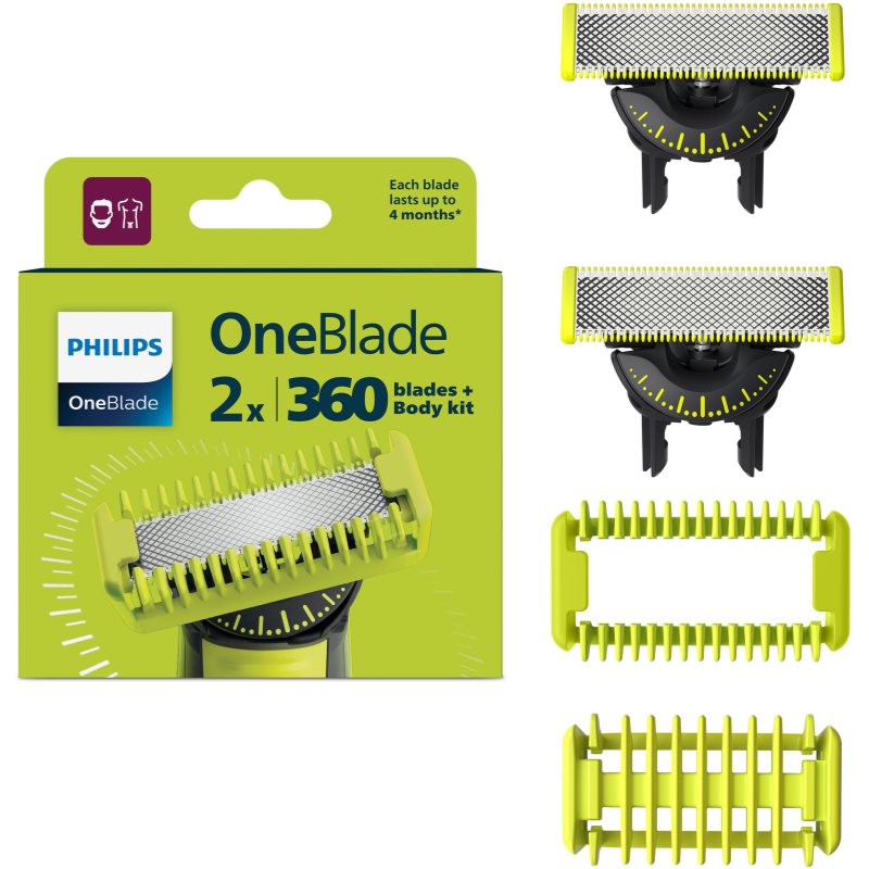 Philips OneBlade 360 QP624/50 Резервни остриета for Philips OneBlade 360 2 бр.