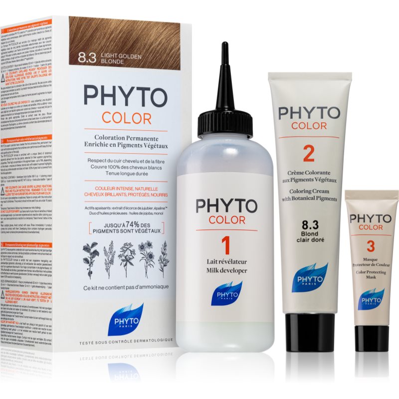 Phyto Color боя за коса без амоняк цвят 8.3 Light Golden Blond 1 бр.