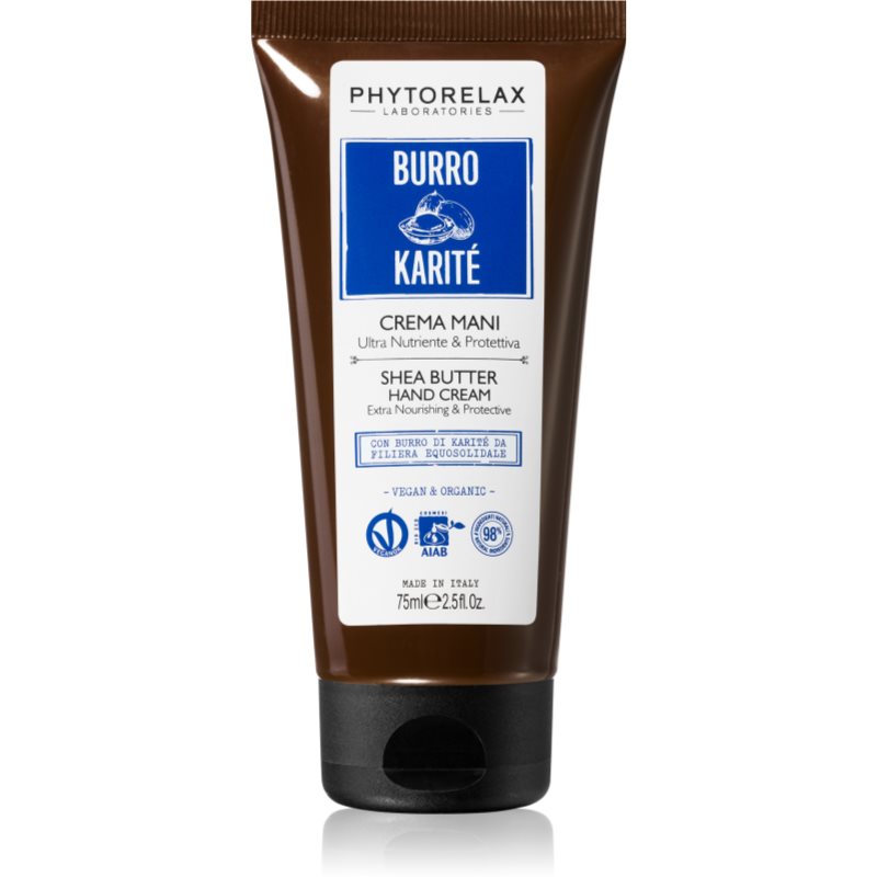 Phytorelax Laboratories Shea Butter подхранващ крем за ръце с масло от шеа 75 мл.
