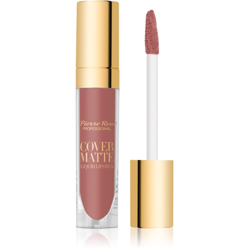 Pierre René Cover Matte матиращо течно червило цвят 02 Vintage Rose 5 мл.