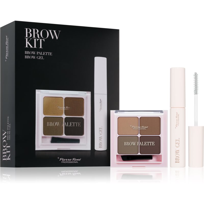 Pierre René Professional Brow Kit подаръчен комплект за вежди 2 бр.
