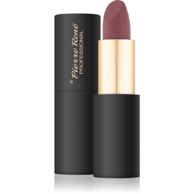 Pierre René Satin Pure дълготрайно червило с матиращ ефект цвят no.04 Rosie 4.8 гр.