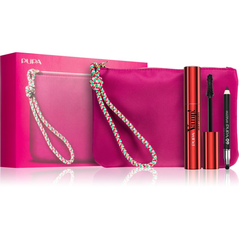 Pupa Vamp! Sexy Lashes подаръчен комплект 011 Black(за опушен грим)