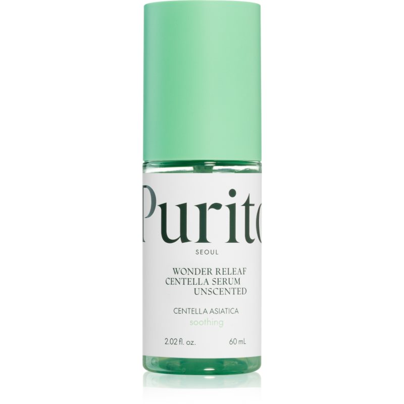Purito Wonder Releaf Centella Serum Unscented регенериращ серум за лице за успокояване и подсилване на чувствителната кожа 60 мл.