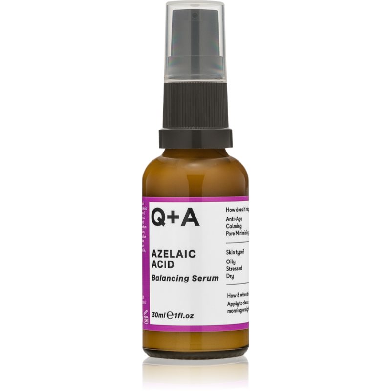Q+A Azelaic Acid изравняващ серум за подобряване качеството на кожата 30 мл.