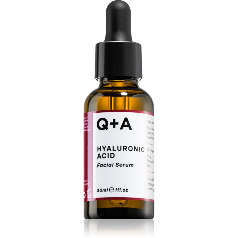 Q+A Hyaluronic Acid хидратиращ серум за лице с хиалуронова киселина 30 мл.