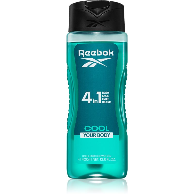 Reebok Move Your Spirit освежаващ душ гел 4 в 1 400 мл.