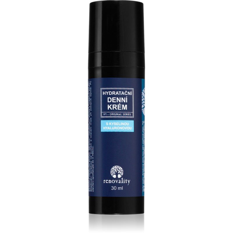 Renovality Hydrating day cream with hyaluronic acid дневен крем за всички типове кожа на лицето 30 мл.