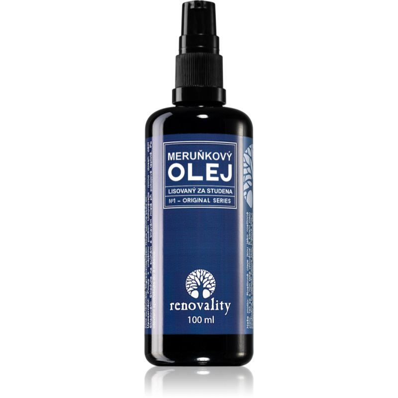 Renovality Original Series Cold-Pressed Apricot Oil олио за всички типове кожа на лицето 100 мл.