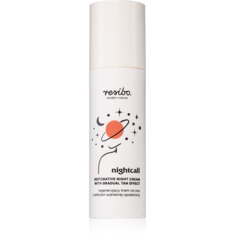 Resibo Nightcall Restorative Night Cream регенериращ нощен крем за постепенен тен 50 мл.